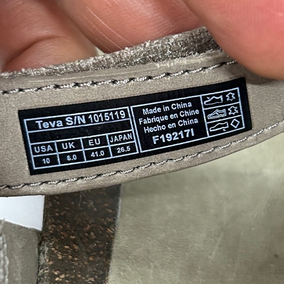 Teva Ysidro Universal Wedge Taupe Sand Sandals SN 1015119 Women's Size 10 US - Picture 11 of 11